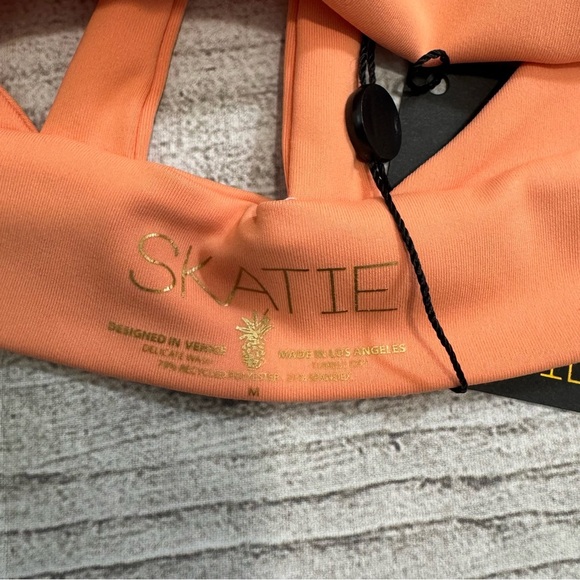 Skatie NWT Orange Bikini Top - Picture 2 of 4